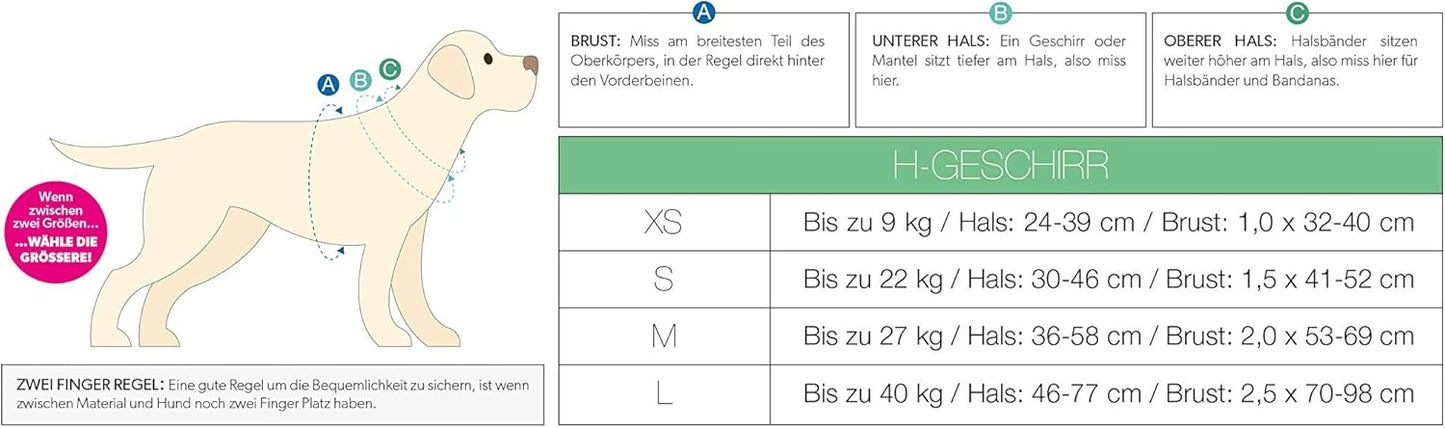 Comfort-H-Harness ocean blau/L, H:46-77cm/B:70-98cm, L Ocean