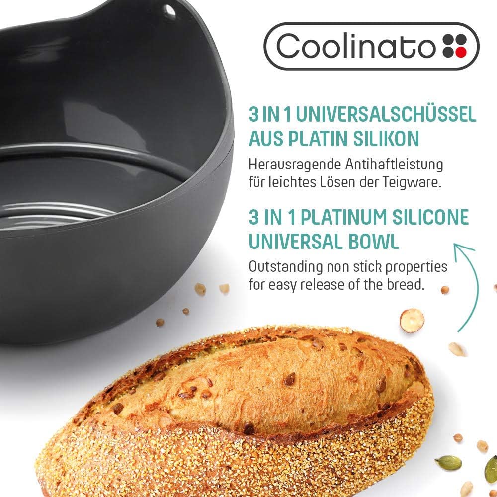 3-in-1 Brotbackform, Grau