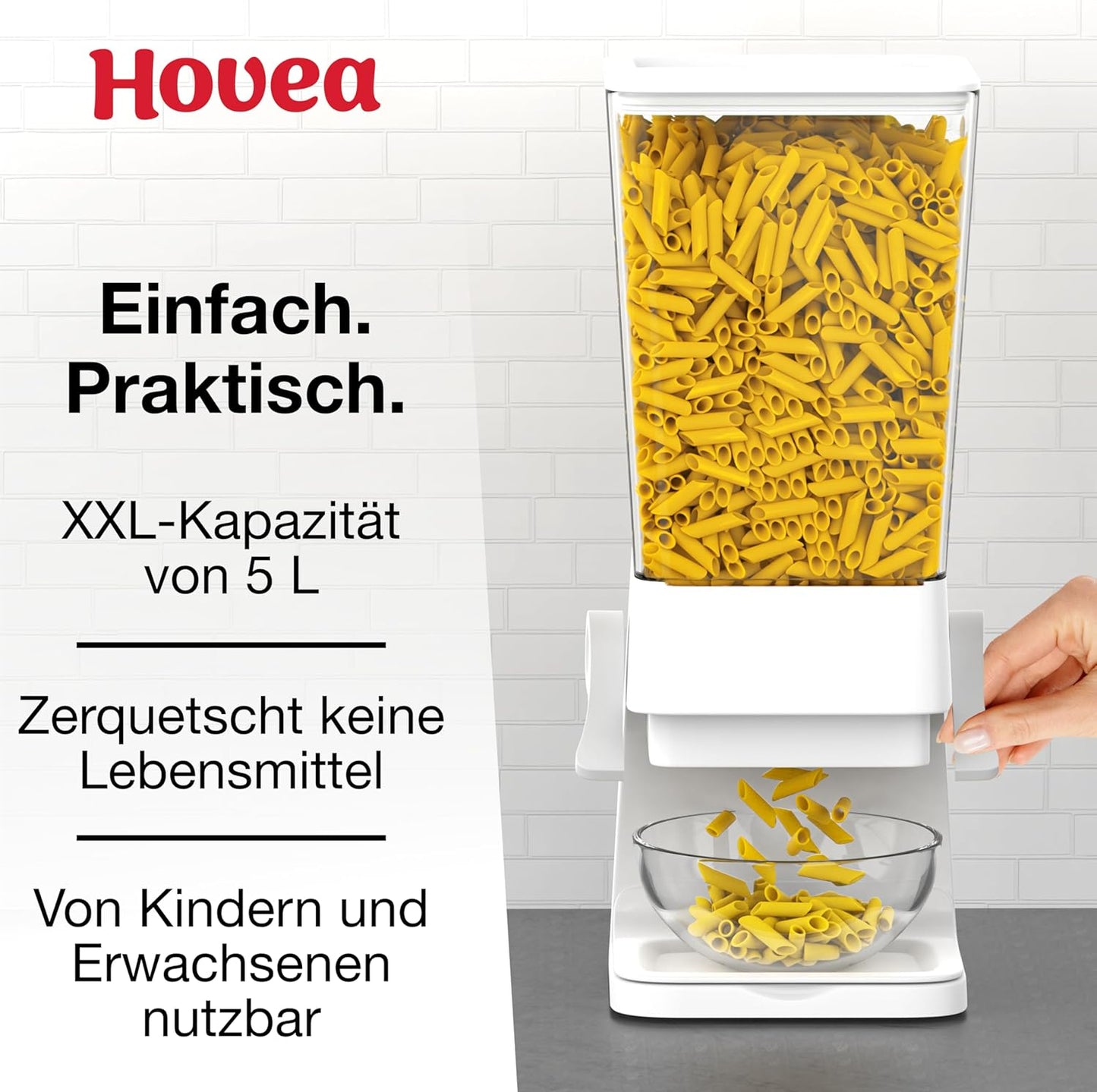 Müslispender, Weiß