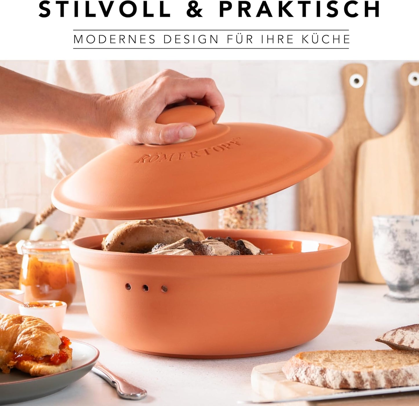Brottopf, terrakotta