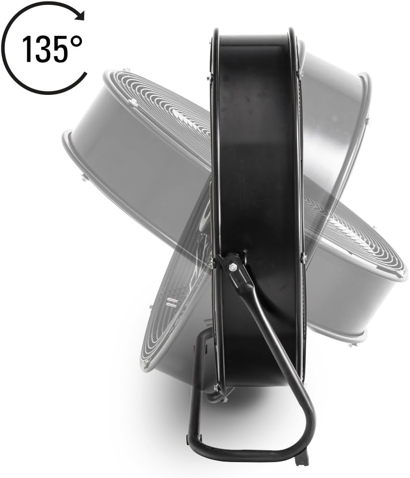 Bodenventilator TVM 24 D, 124 W Schwarz