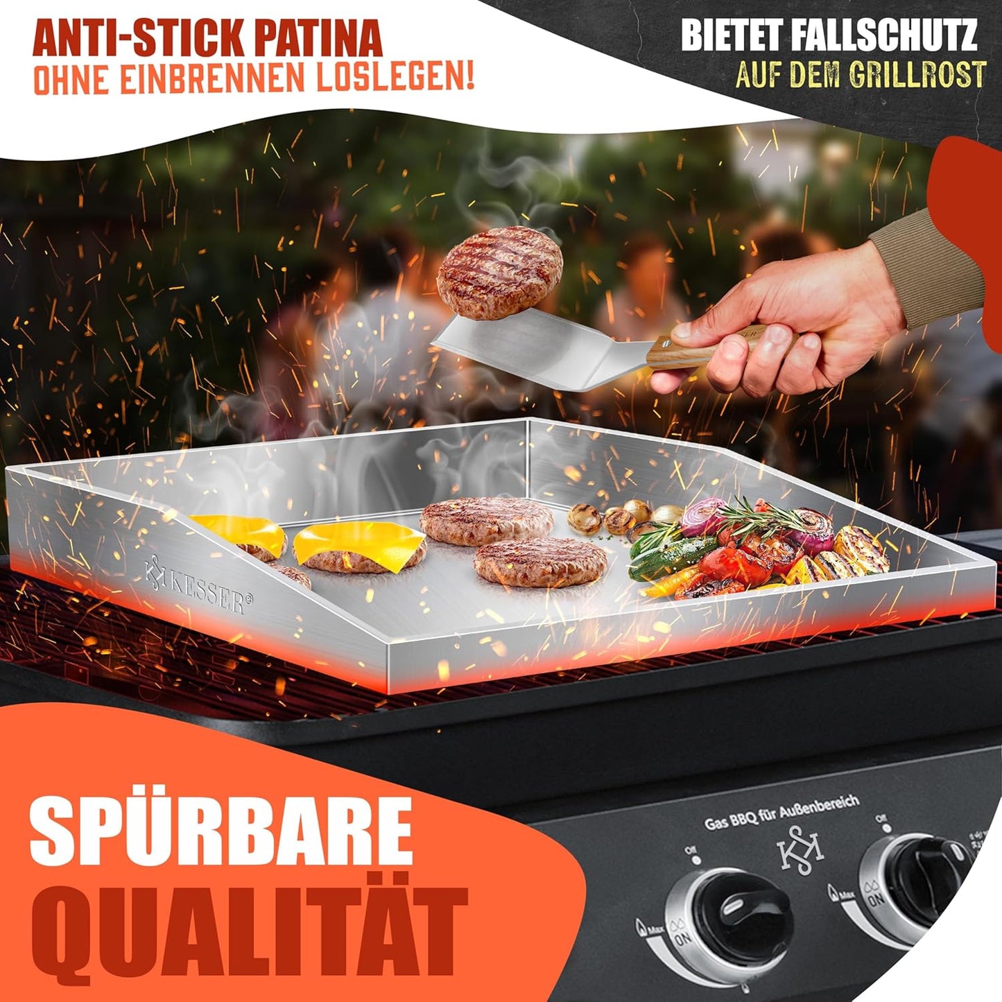 Grillplatte Plancha, Plancha Edelstahl