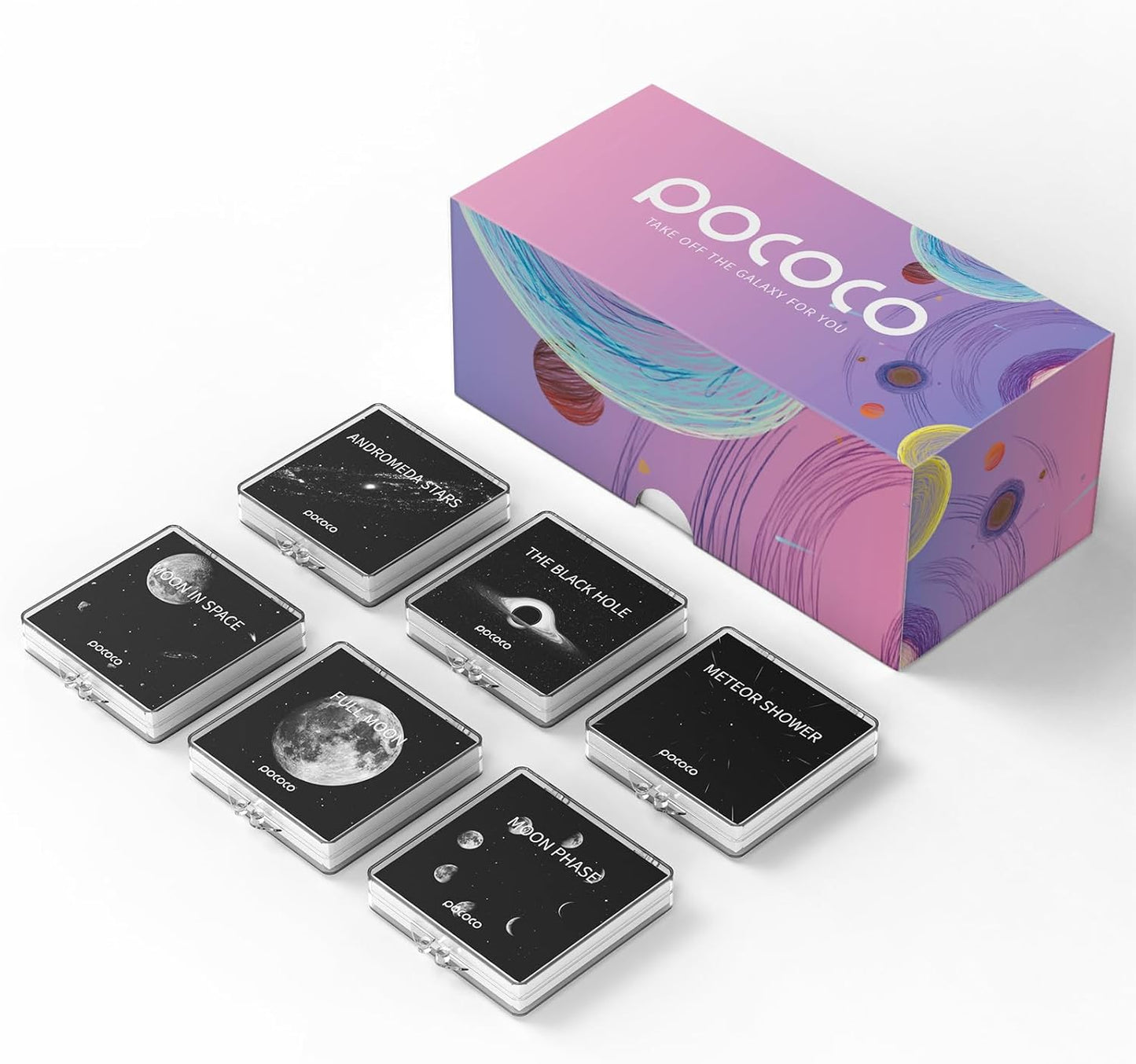 Galaxy Projektor Scheiben-Set (6 Stück, 5K Ultra HD), Moon