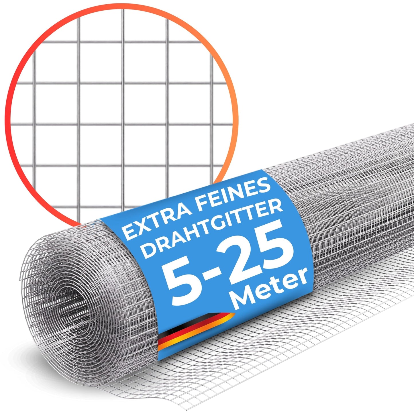 Volierendraht feinmaschig 6x6 mm (12m x 1m), 12m x 1m