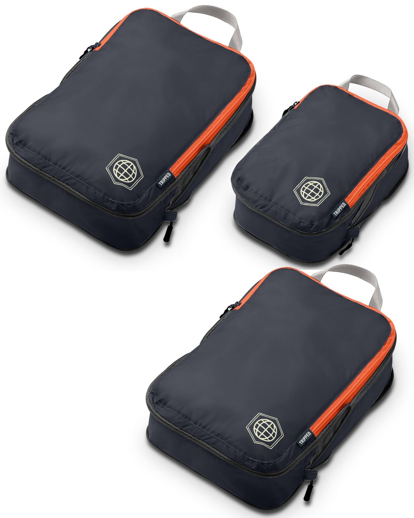 Kompressions-Verpackungswürfel-Set, Schwarz 3 Piece