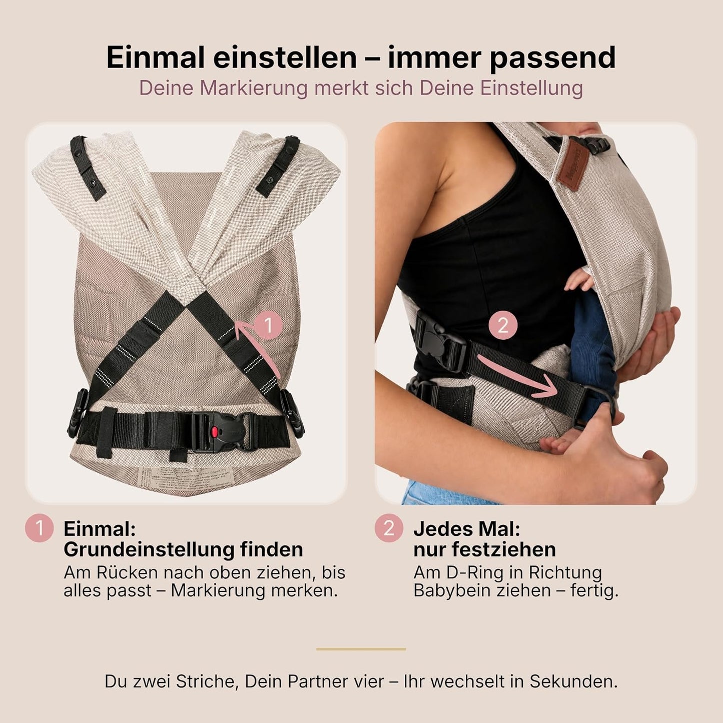 Ergonomische Babytrage Primeo, Kos