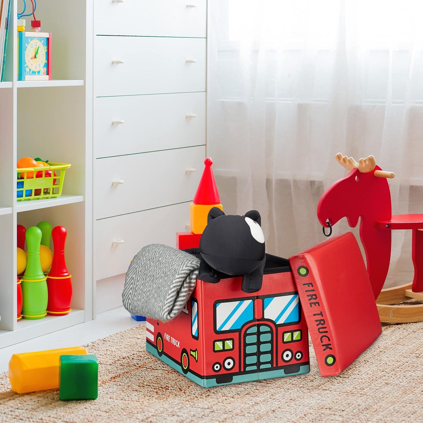 Faltbare Spielzeugkiste, Fire Truck