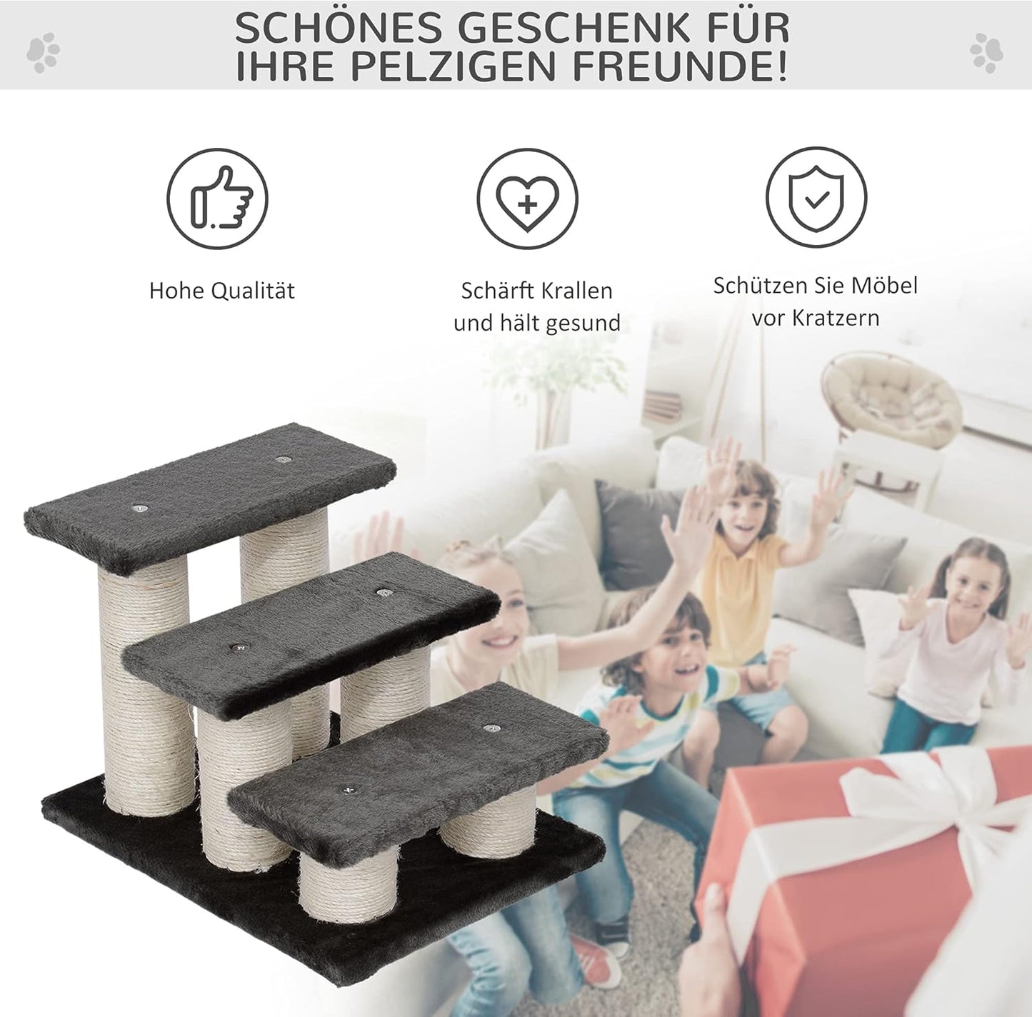Katzentreppe mit 3 Stufen