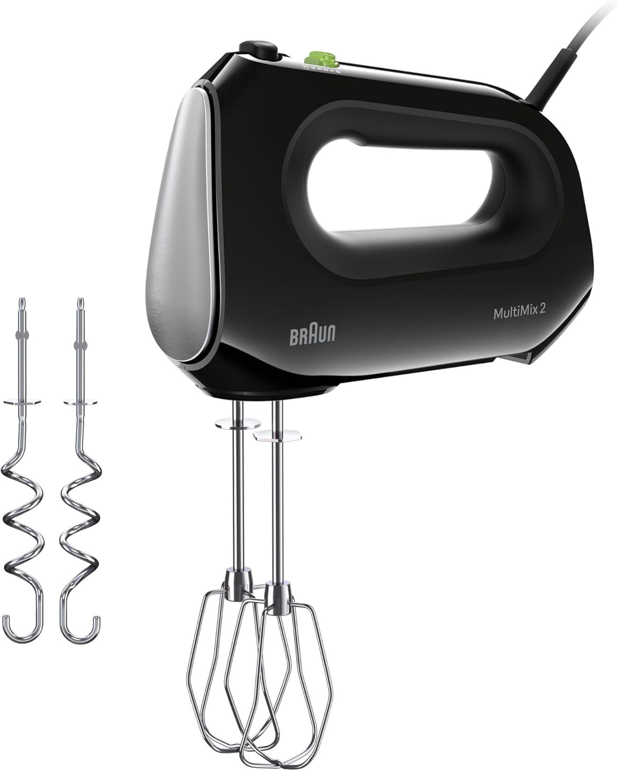 HM2110 BK Handmixer, Schwarz MultiMix 2 - inkl. Schneebesen & Knethaken