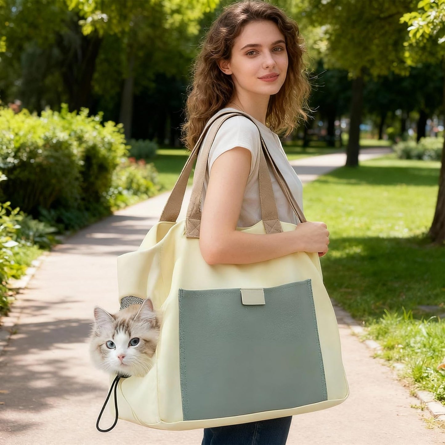 Kleine Haustiertasche für Katzen und Hunde