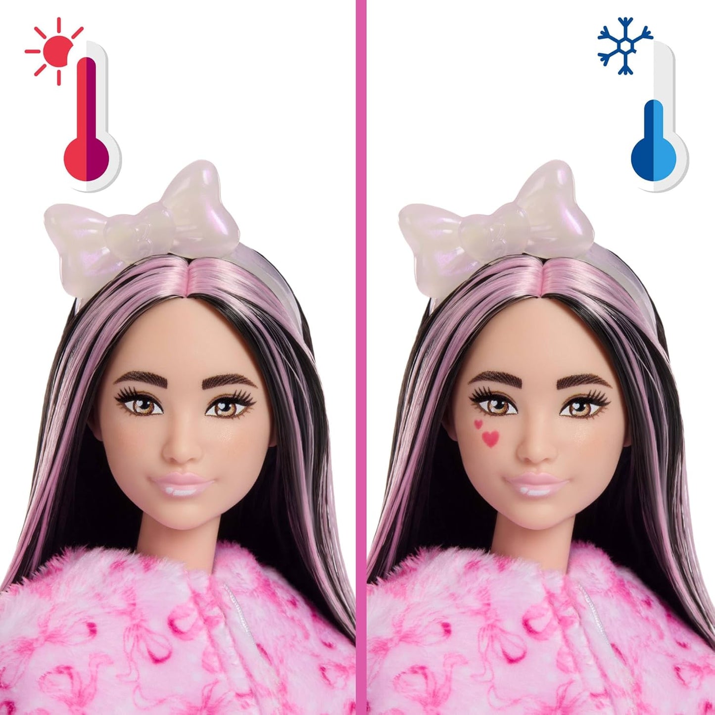 JJP66 Cutie Reveal Puppe mit Überraschungen & Mini-Haustier, Rosa