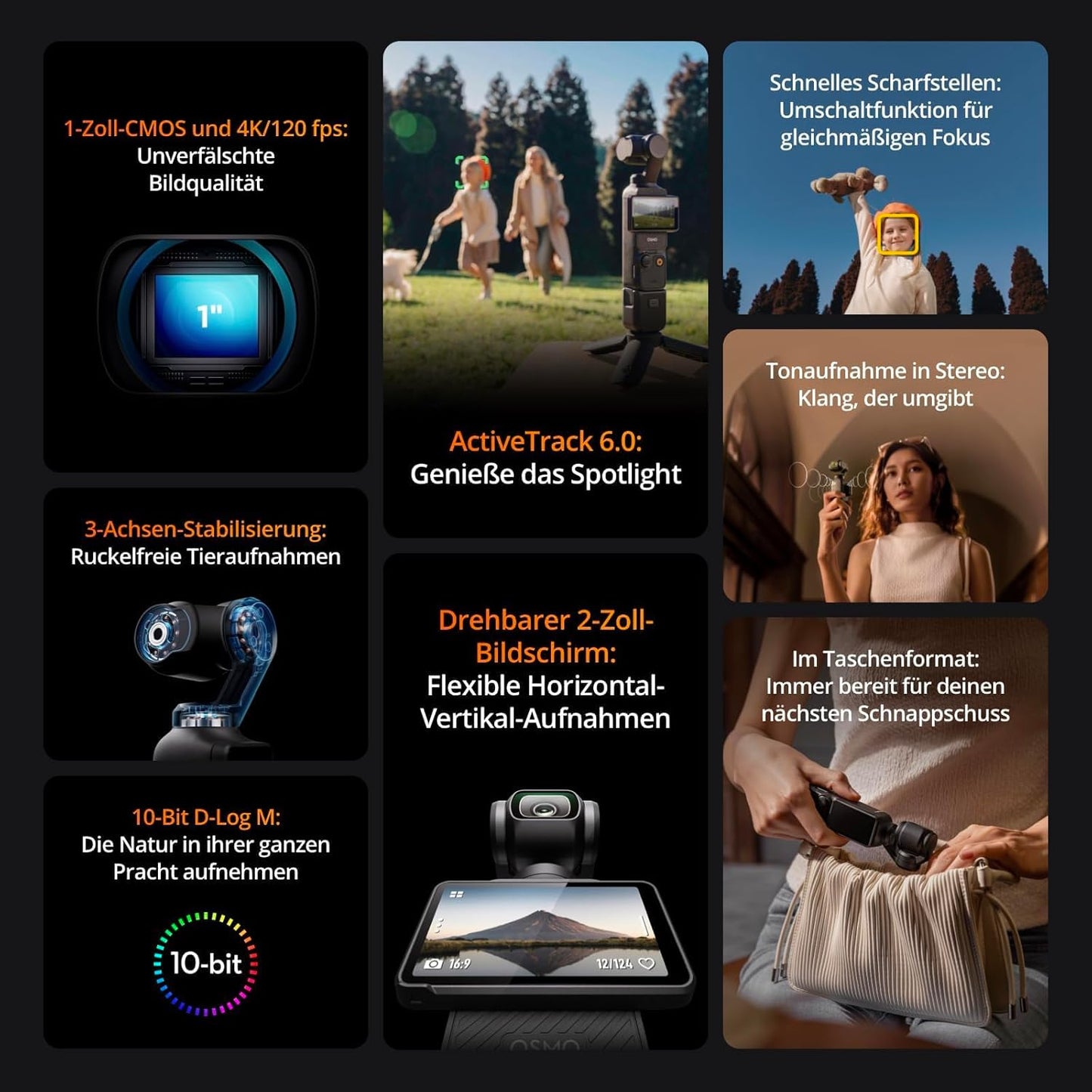 Osmo Pocket 3 Kreativ Combo Bundle, Filter 3-Set