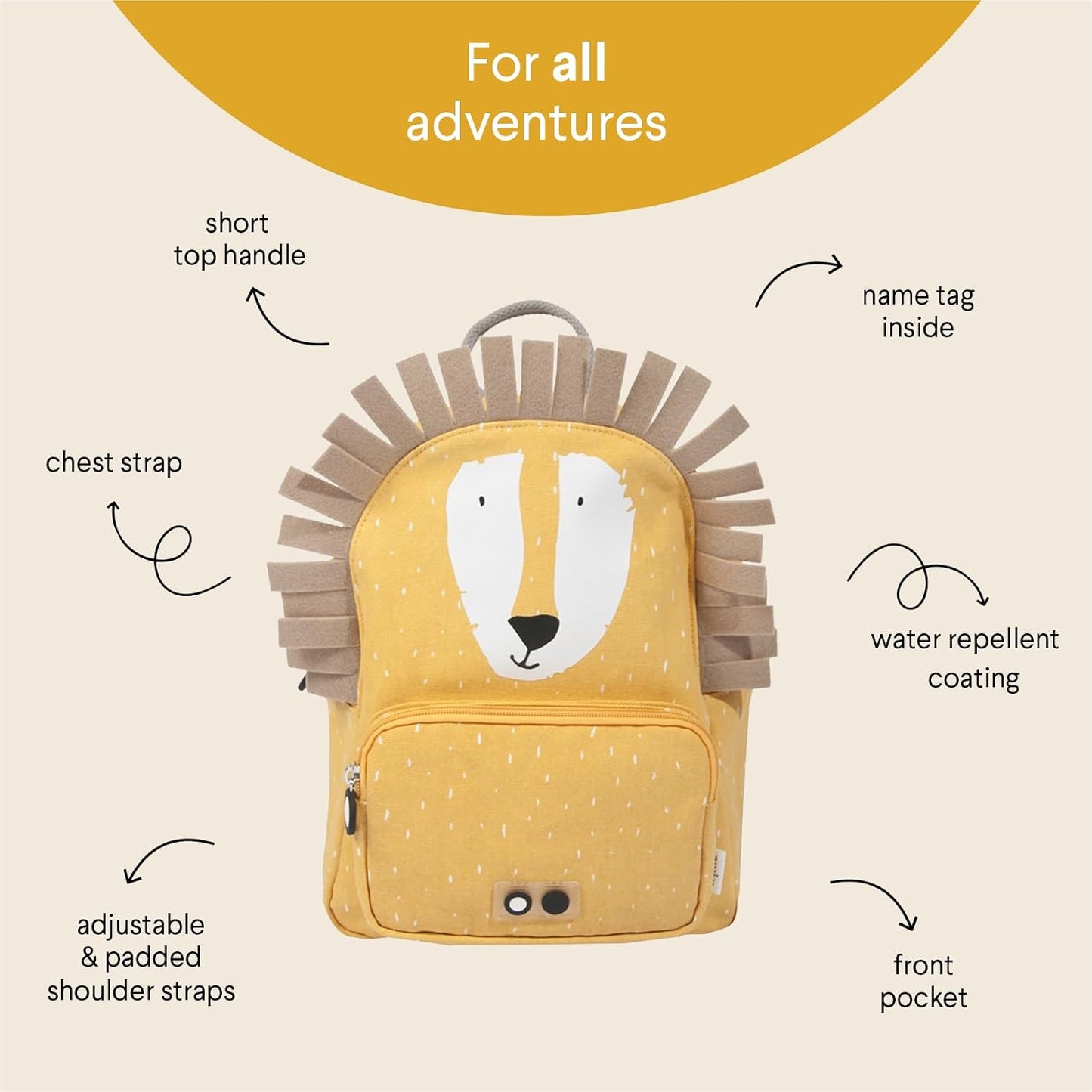 Kinderrucksack Mr. Lion, Mehrfarbig Mr Lion