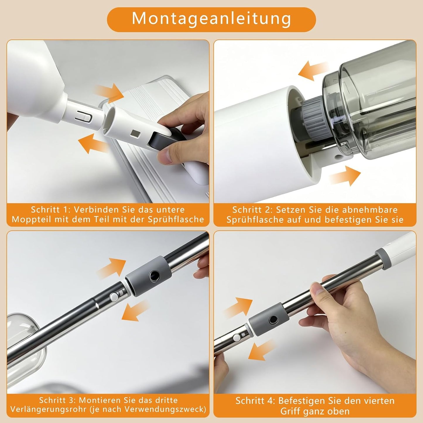 Sprüh-Wischmopp-Set