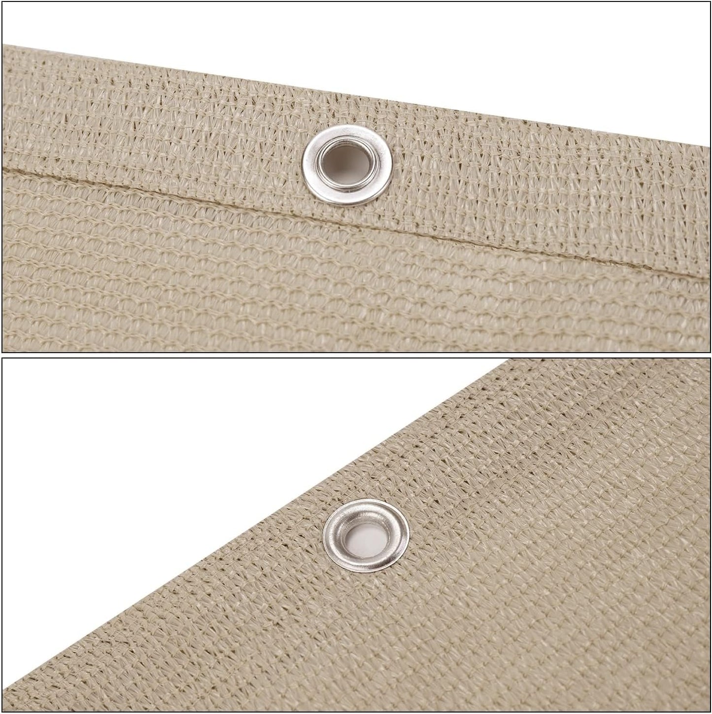 Balkon-Sichtschutz Abdeckung, 75x600 cm, 0.75x6m (mit Kabelbinder) Taupe