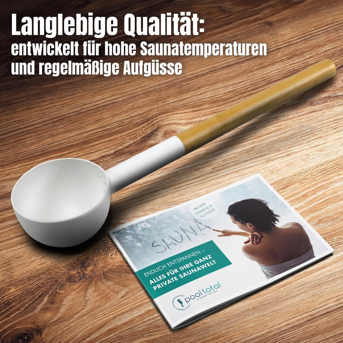 Kauha Sauna-Aufgusskelle, Weiß