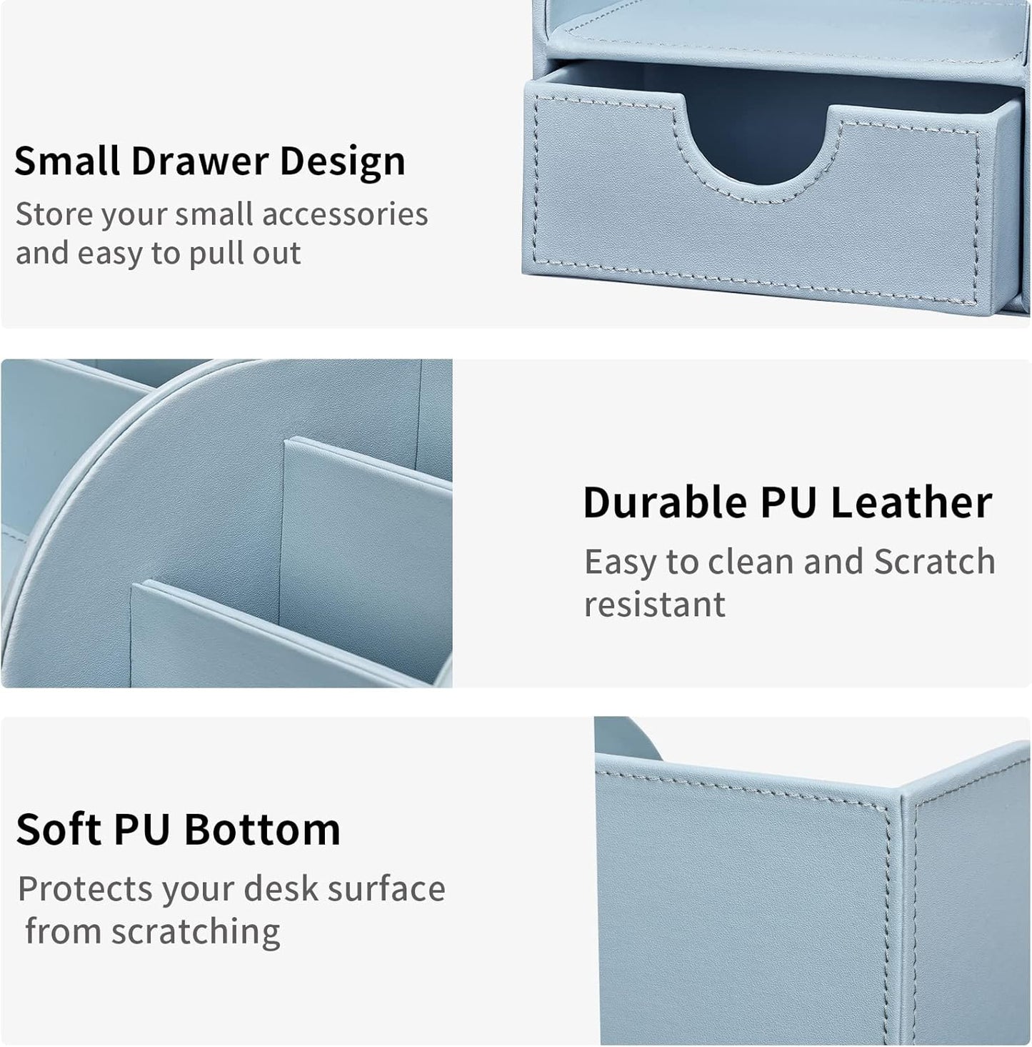 Schreibtisch Organizer, Blau