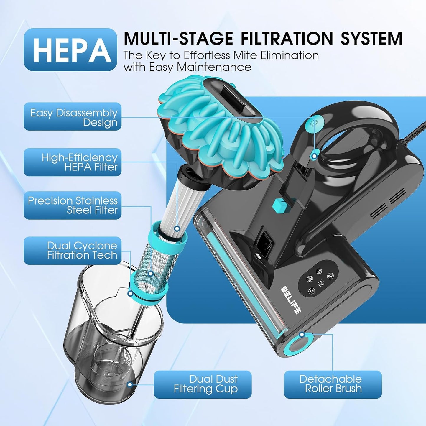 M8 Matratzenstaubsauger mit UV & Heizluft