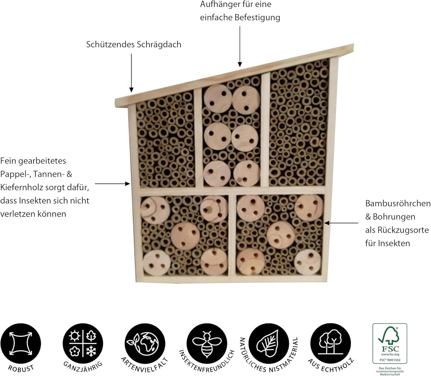 Insektenhotel Osmia, Single
