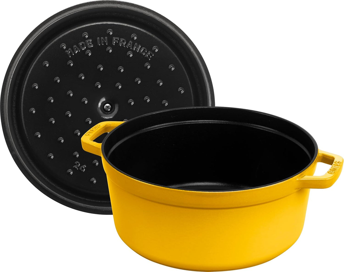 Gusseisen-Cocotte, 26 cm, 5,0 L Zitronen-Gelb
