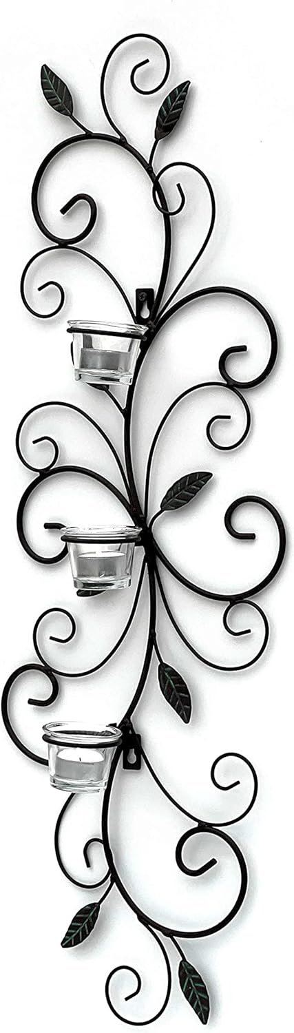 Teelichthalter Blätter im Vintage-Design