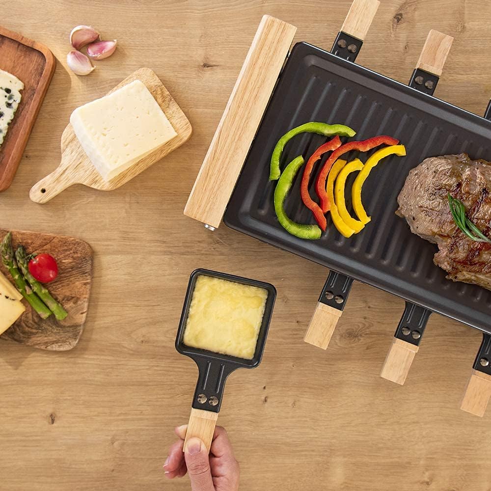 Raclette Käse & Grill 8200, Holz 27.8 x 54.3 x 19.9 cm