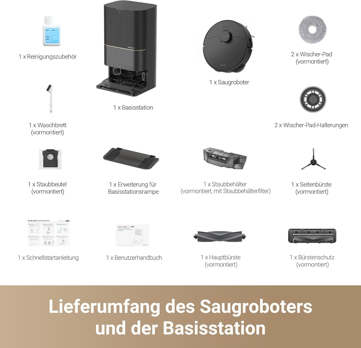 Saugwischroboter X30 Ultra, X30 Ultra Schwarz