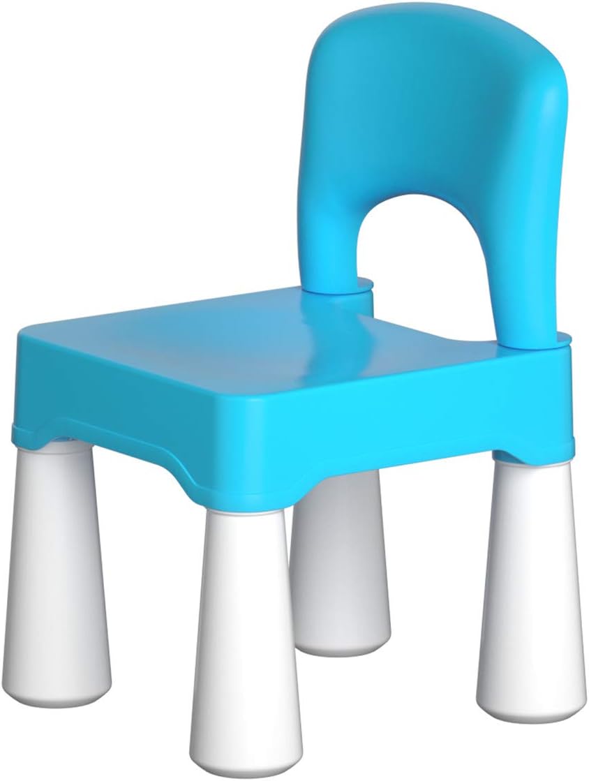Kinderstuhl mit ergonomischer Rückenlehne, Blau