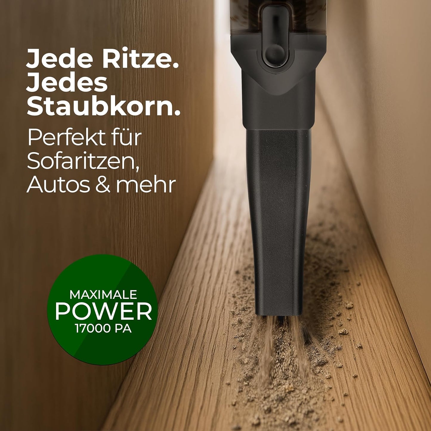 Kabelloser Handstaubsauger, Matt Schwarz
