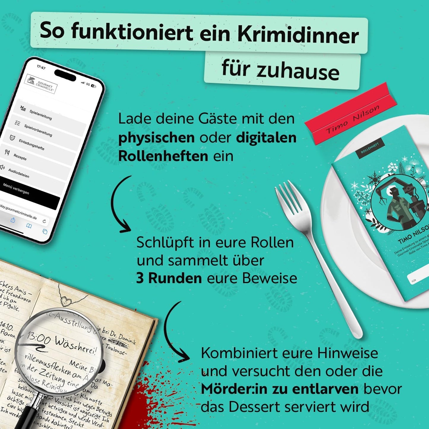 Korkenknall mit Todesfall - Krimidinner