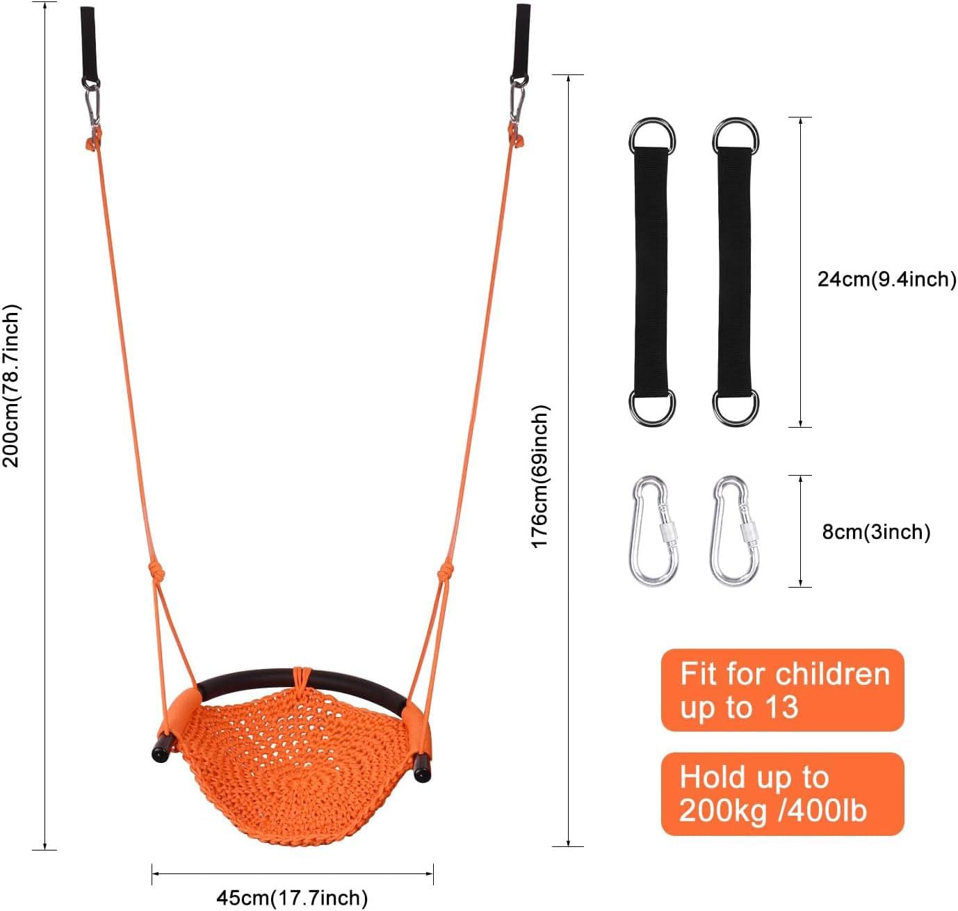 Seilschaukelsitz, Orange