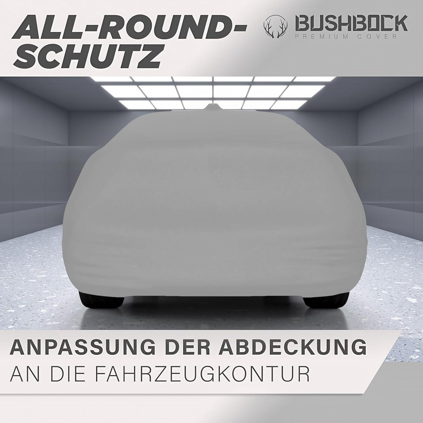 Autoabdeckung für Sportwagen, M Silbergrau
