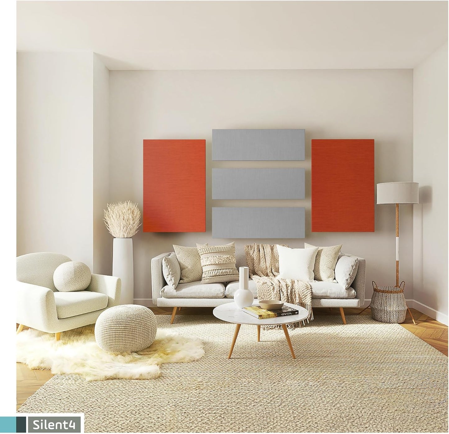 Akustikpaneele für Wandmontage, Wand: 114x33x5cm 01_Jeans