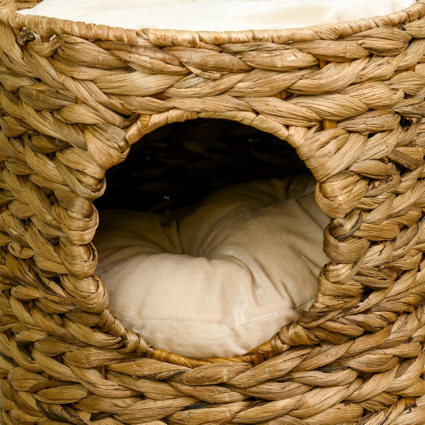 Kratztonne mit 2 Höhlen & Kissen (47 cm)
