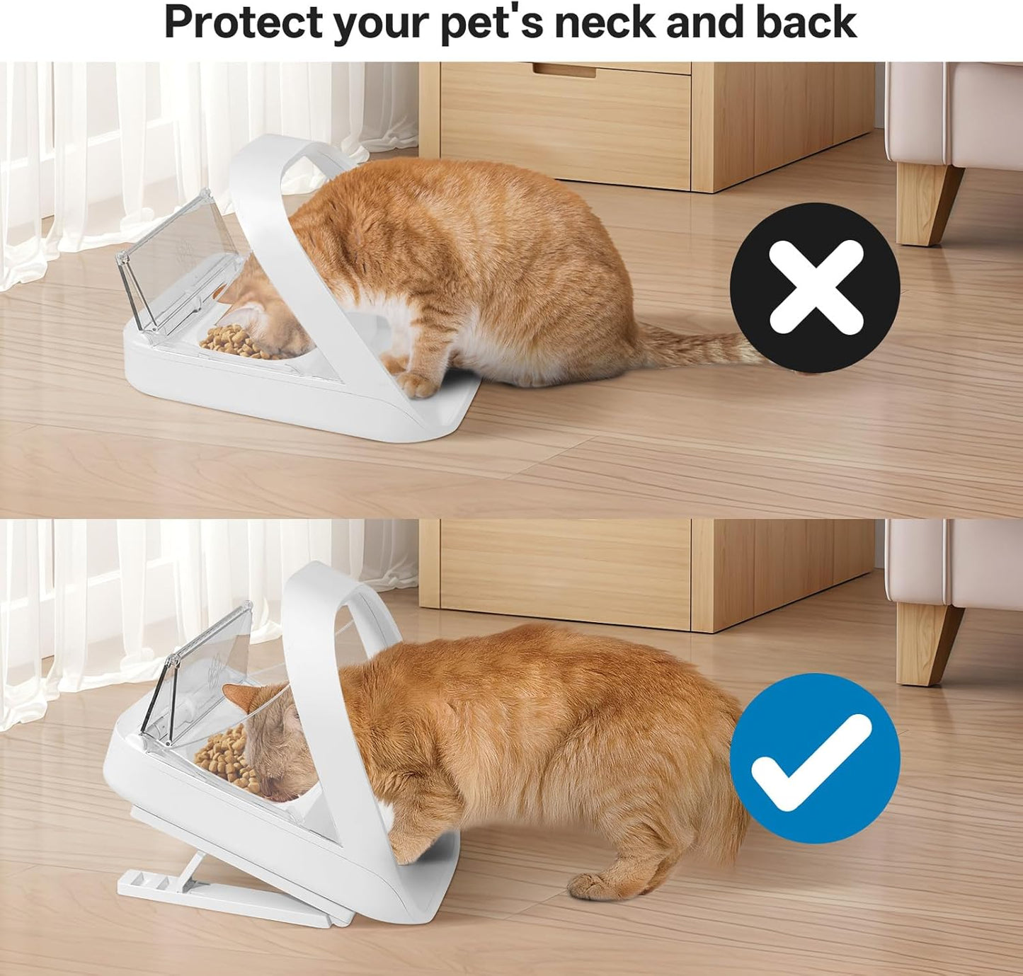 Verstellbare Halterung für Microchip Pet Feeder Modell MPF001, 2 Stück, 1 Set (2 stuks)