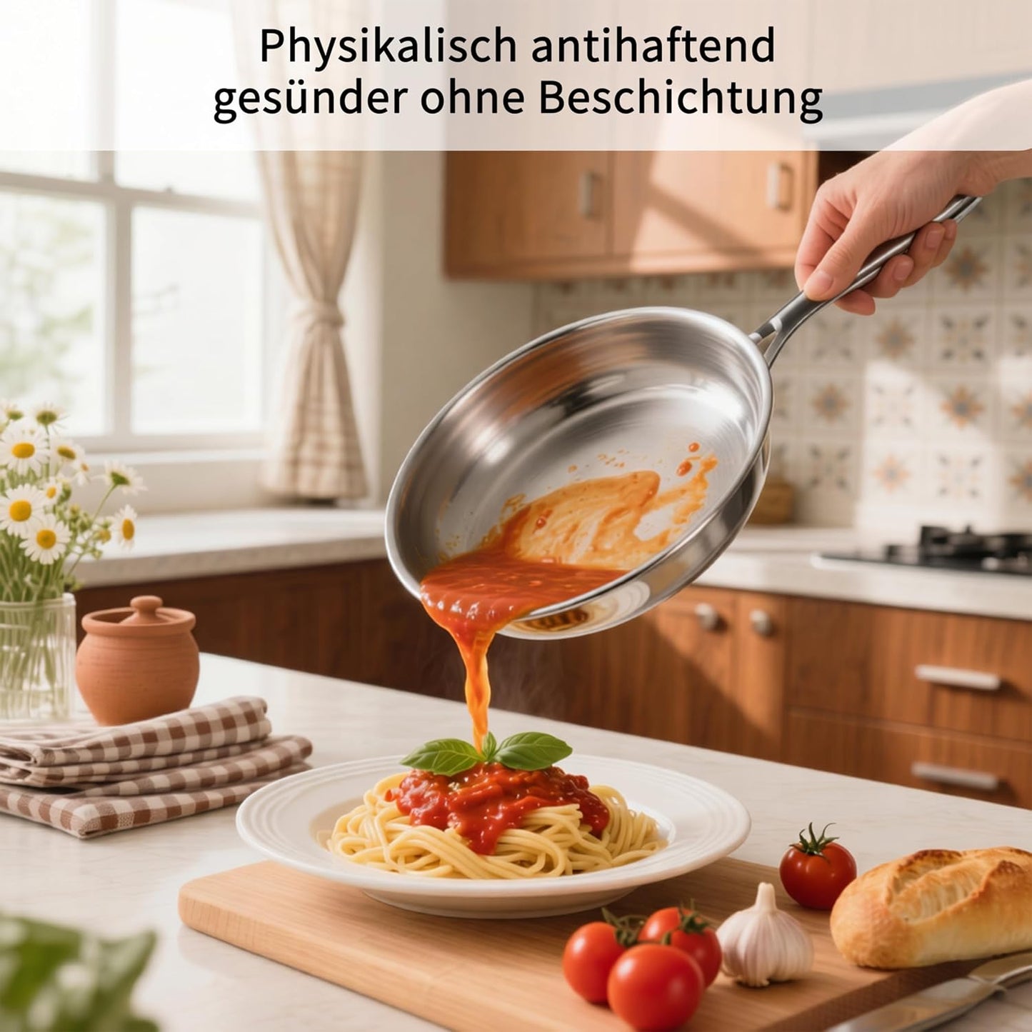 Unbeschichtete Induktionspfanne, 24CM