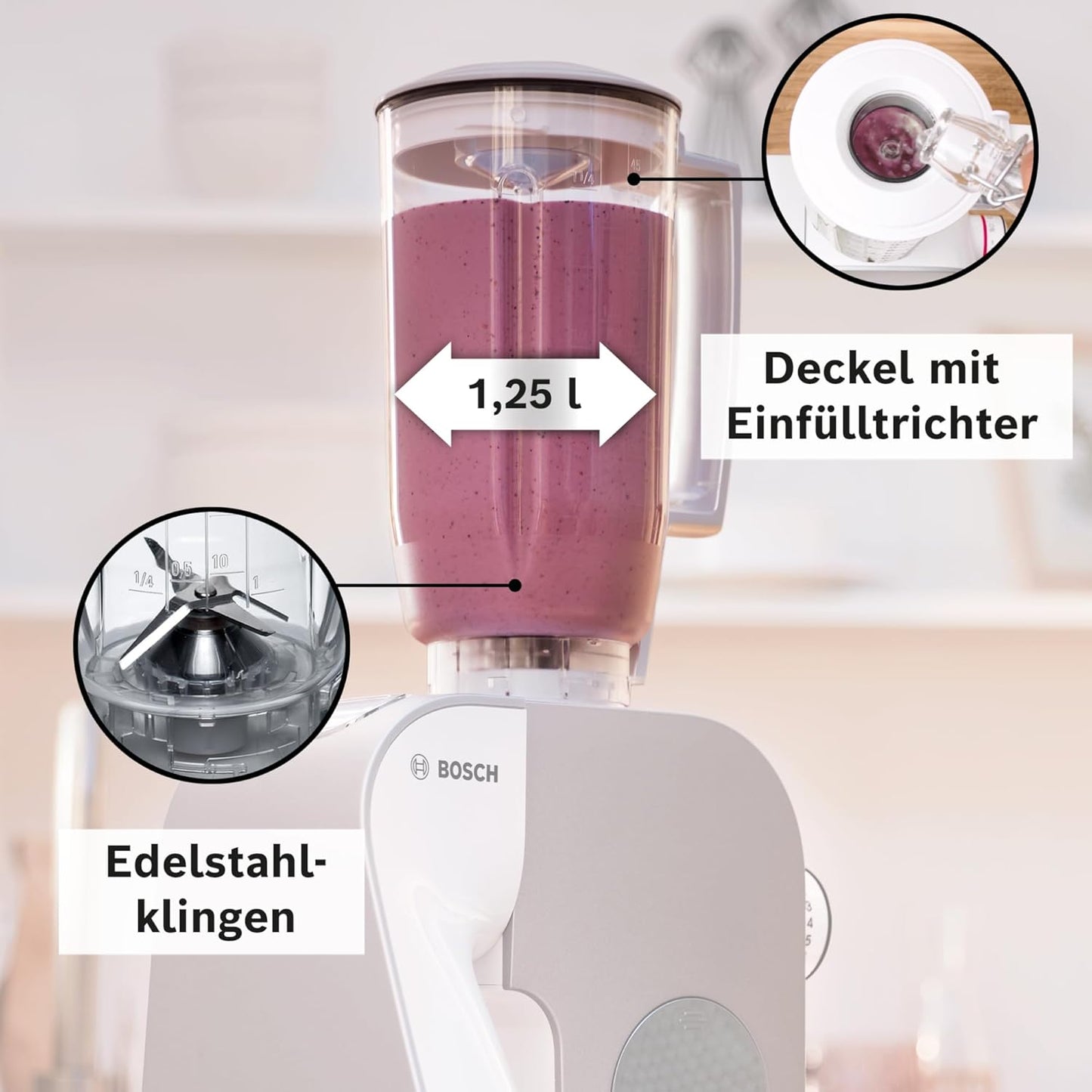 Mixer-Aufsatz für Küchenmaschinen