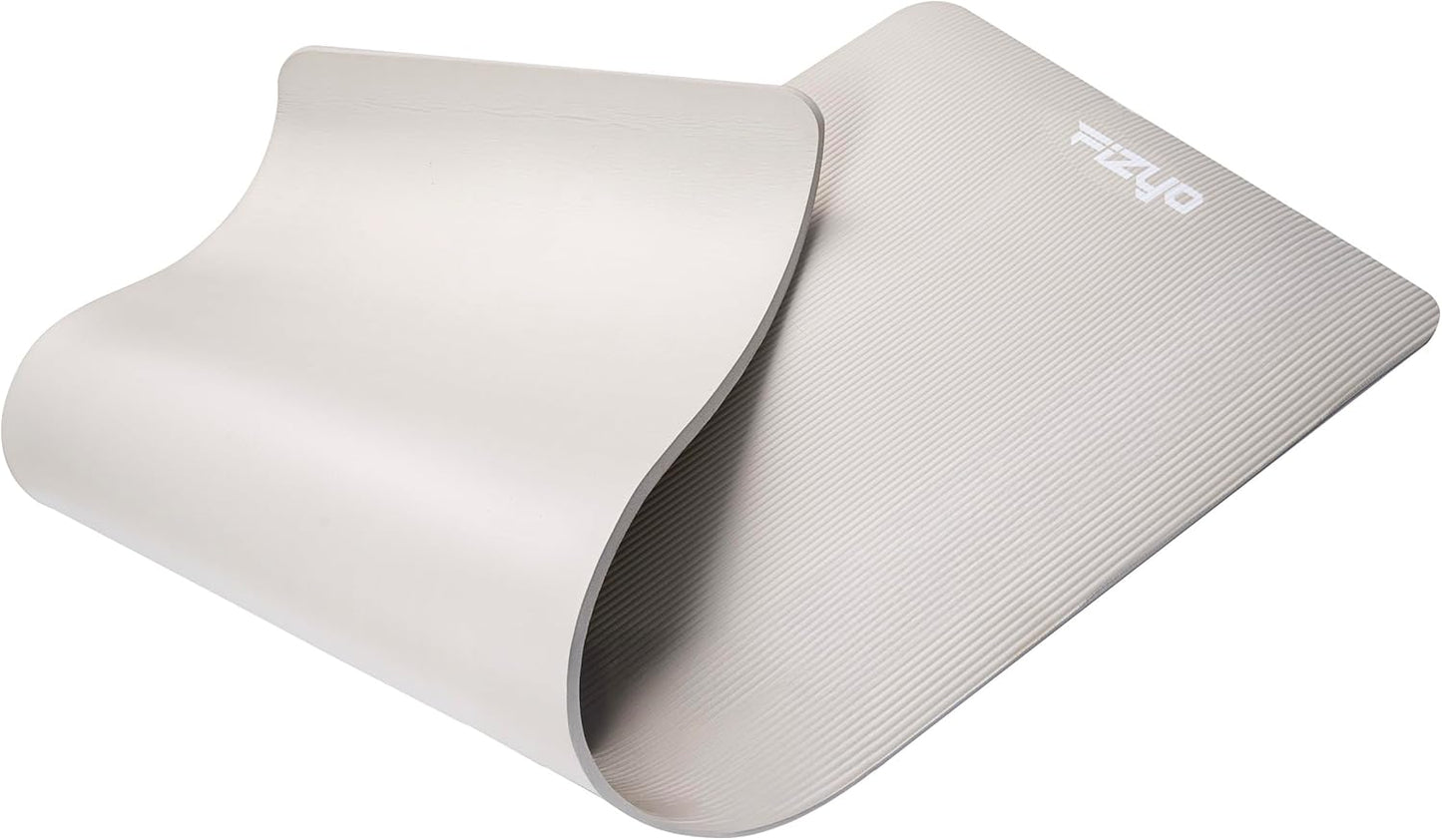 Rutschfeste Yogamatte, Grau 190x60x1.5 cm