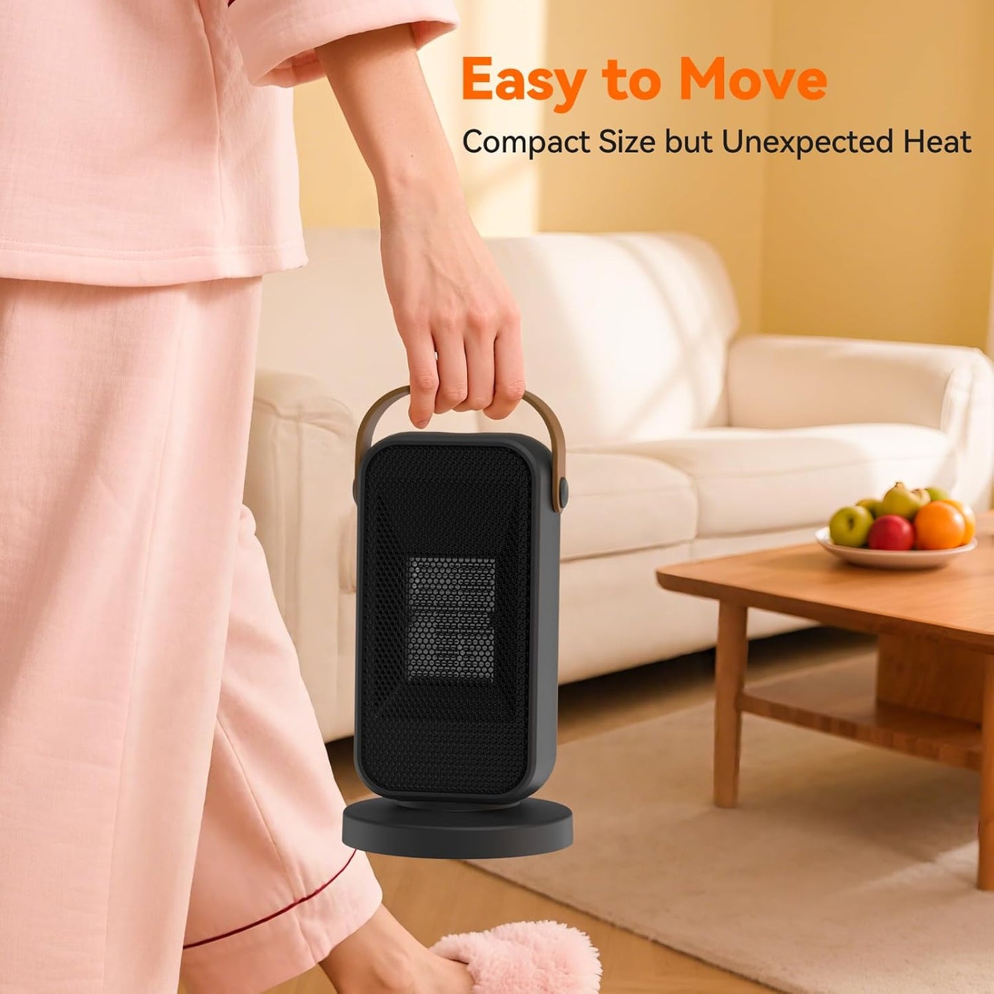 Keramik-Heizlüfter mit Thermostat ‎YND-500H, Schwarz