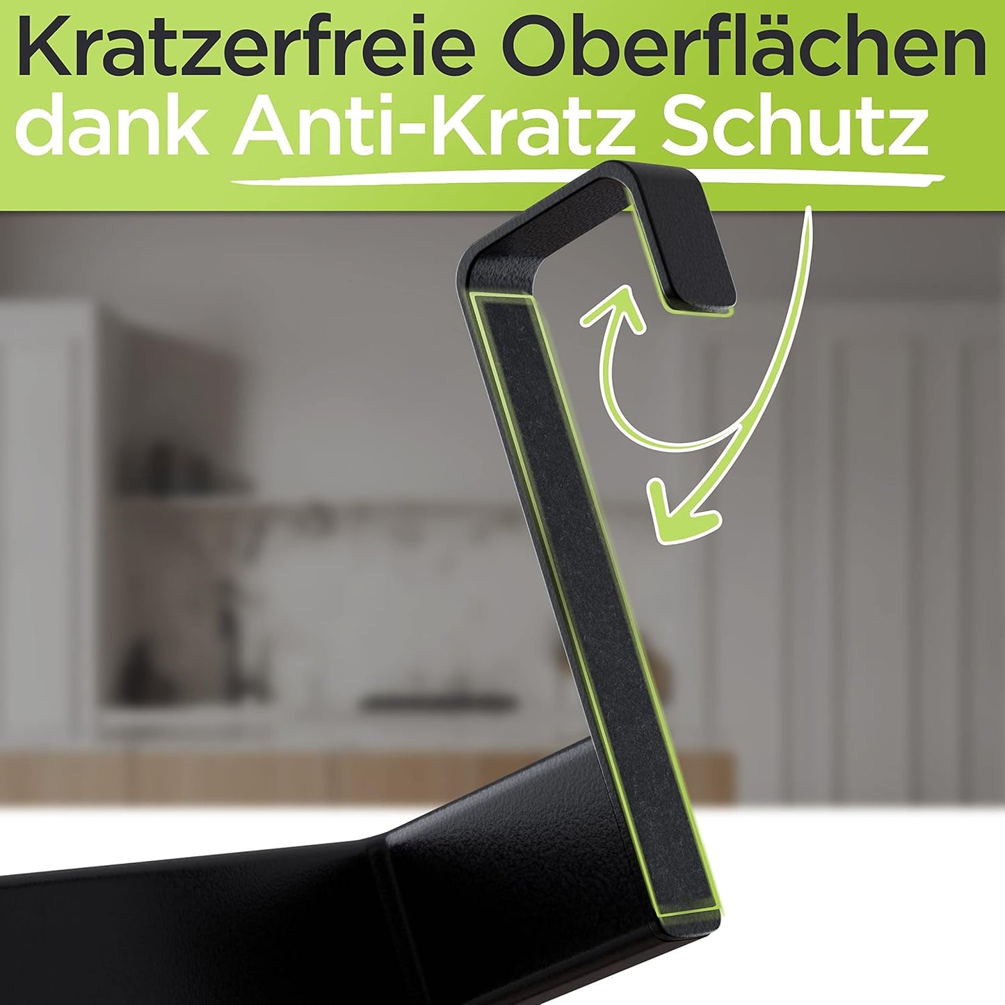 Geschirrtuchhalter, Schwarz