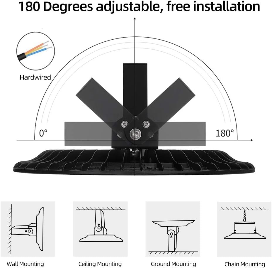LED Industrieleuchten 5er-Set, 5 Stück 300W