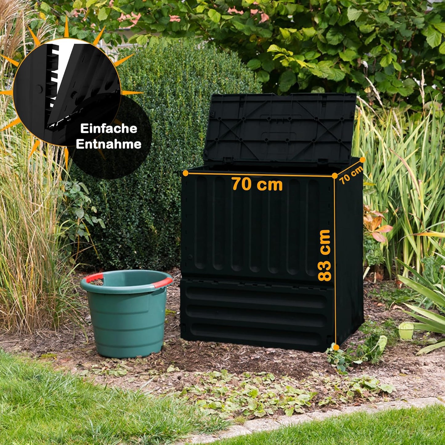 Eco-King Komposter, anthrazit 400 L