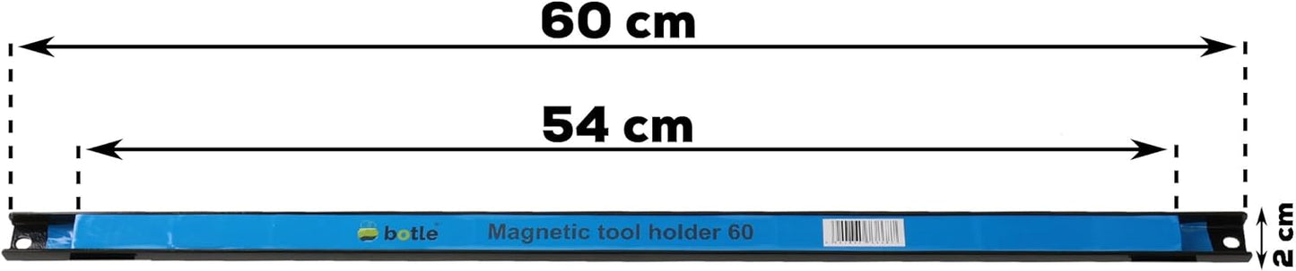 Magnetische Werkzeugleiste, 3 Stck. 60 cm
