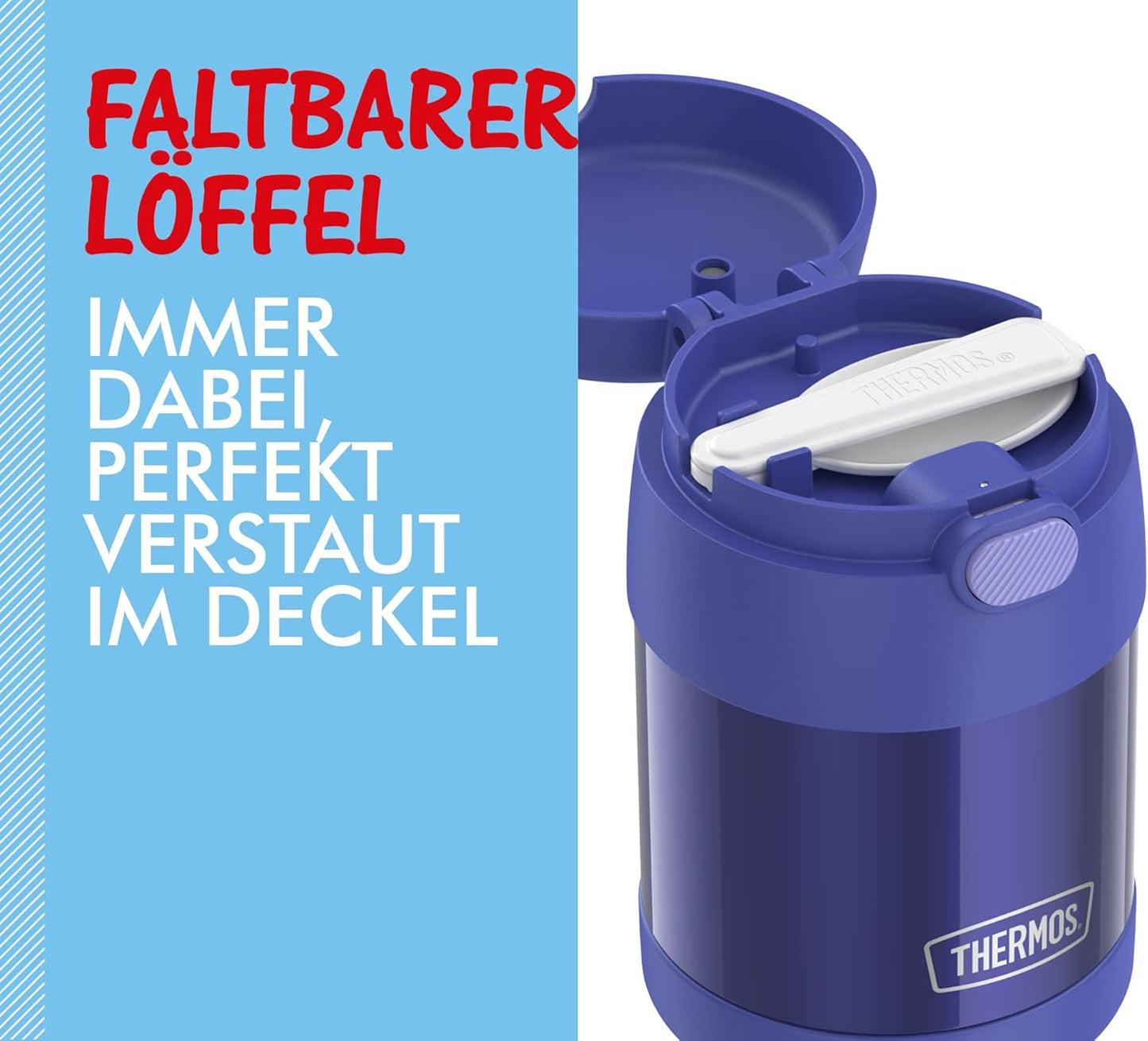 THERMOS Kinder Thermobehälter mit Löffel 0,30l, Purple