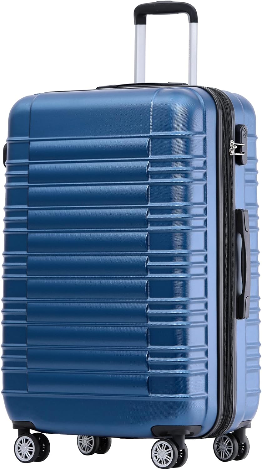Zwillingsrollen Reisekoffer Hartschale XL, Blau XL