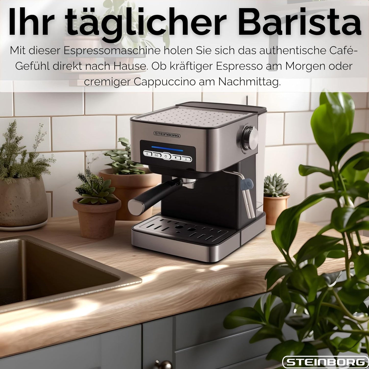 Espressomaschine mit Siebträger