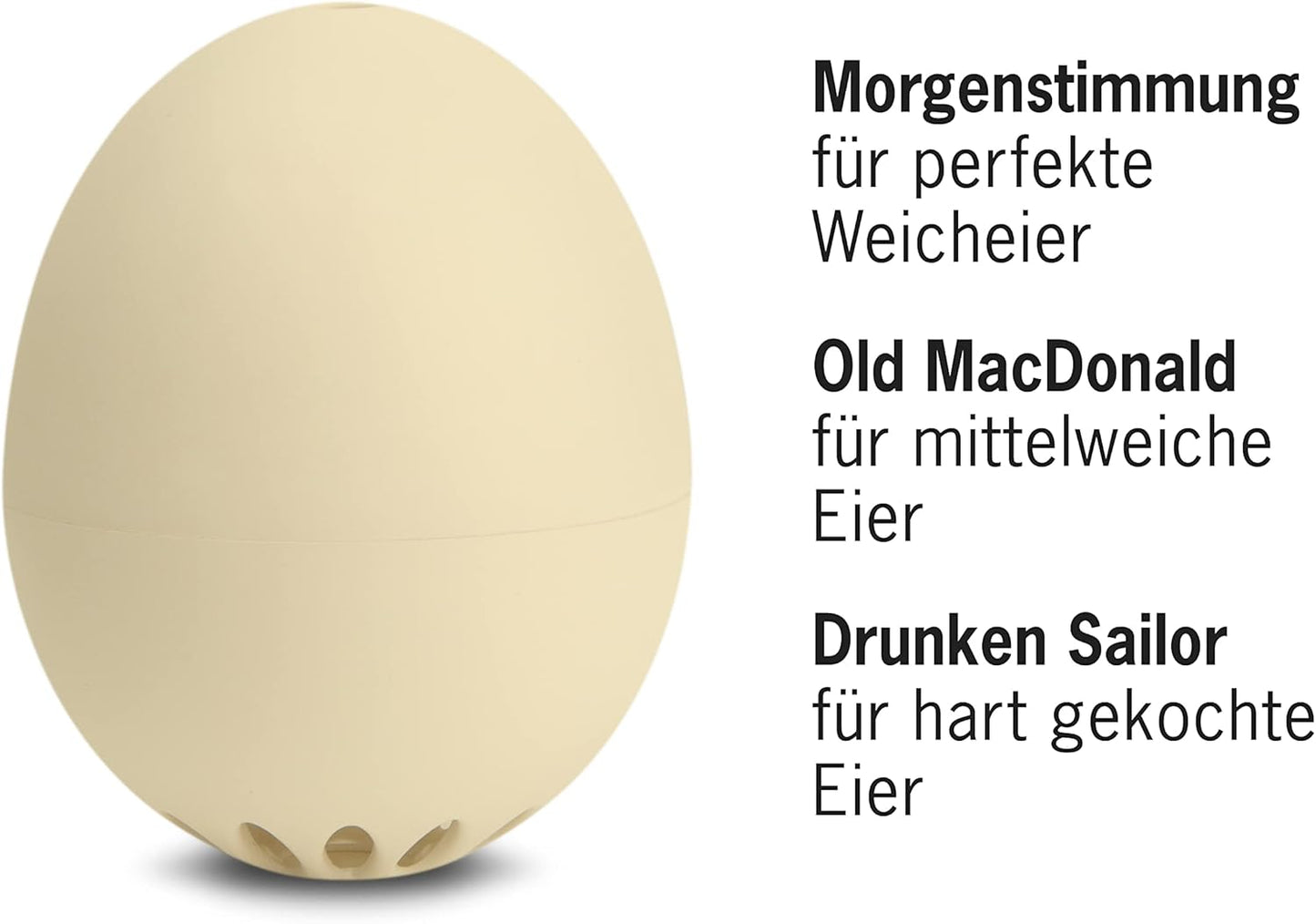 Singende Eieruhr Classic beige, 5,1 x 4,5 cm Beige