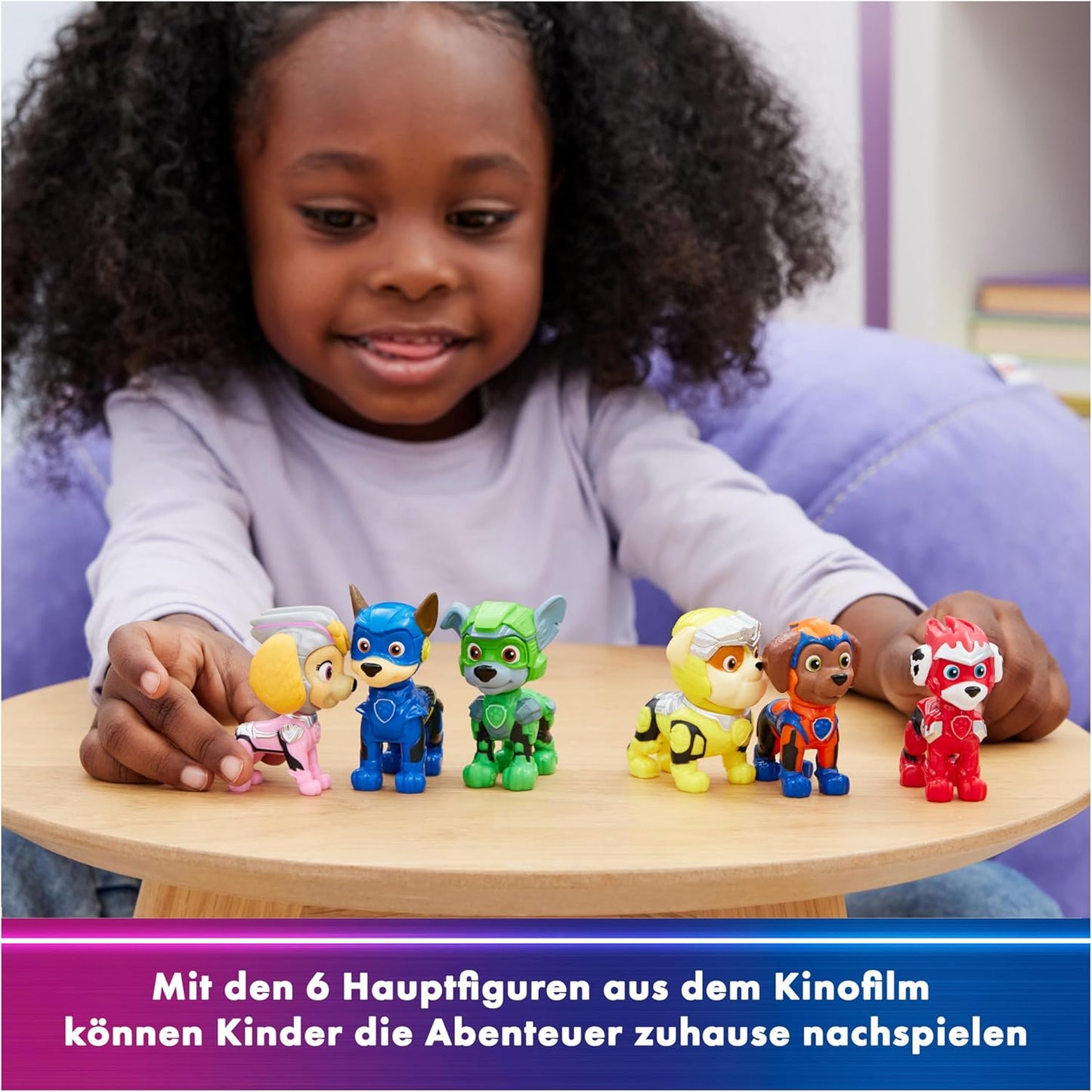 Paw Patrol: Der Mighty Kinofilm, Geschenkset mit 6 Superhelden-Spielfiguren