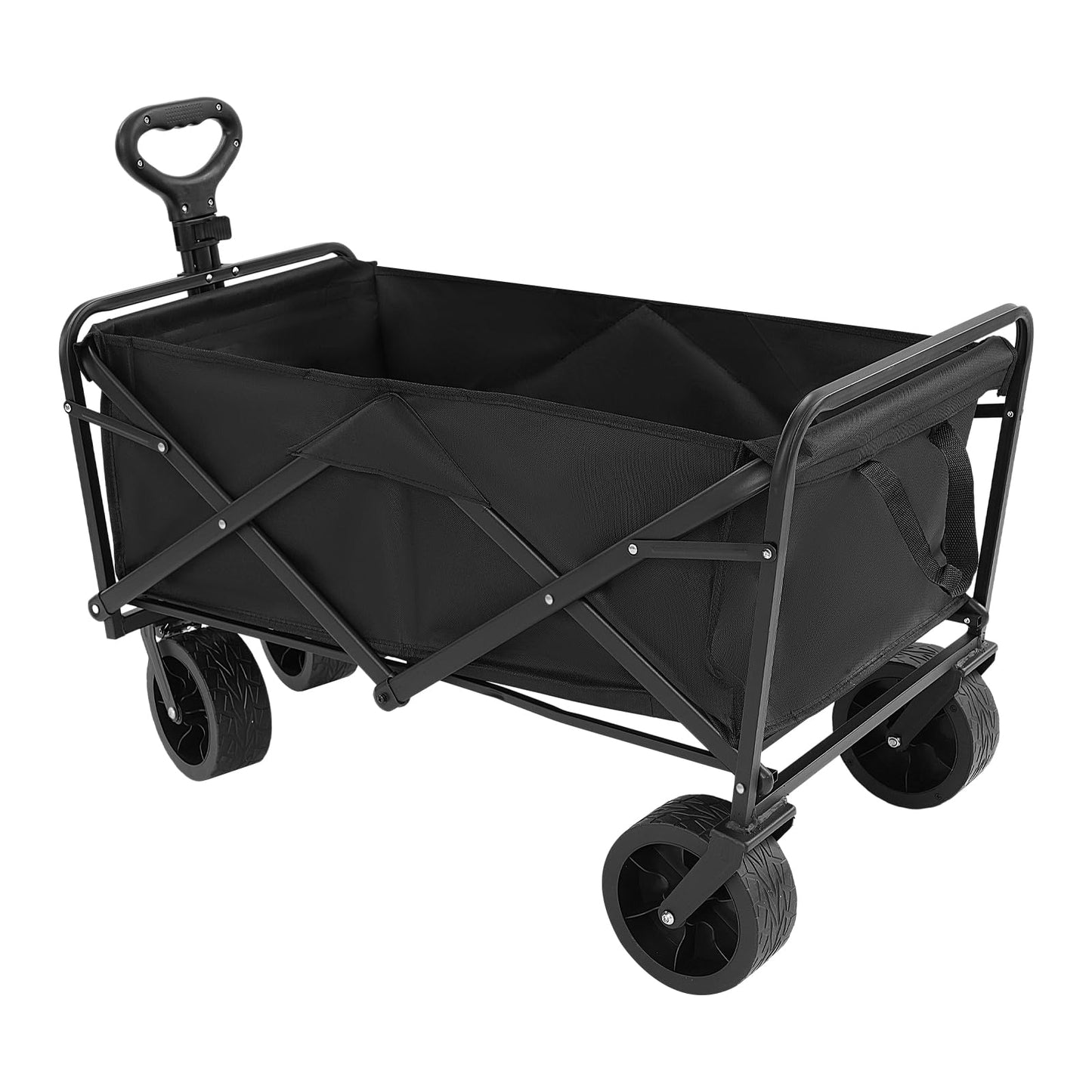 Klappbarer Strandwagen, Schwarz