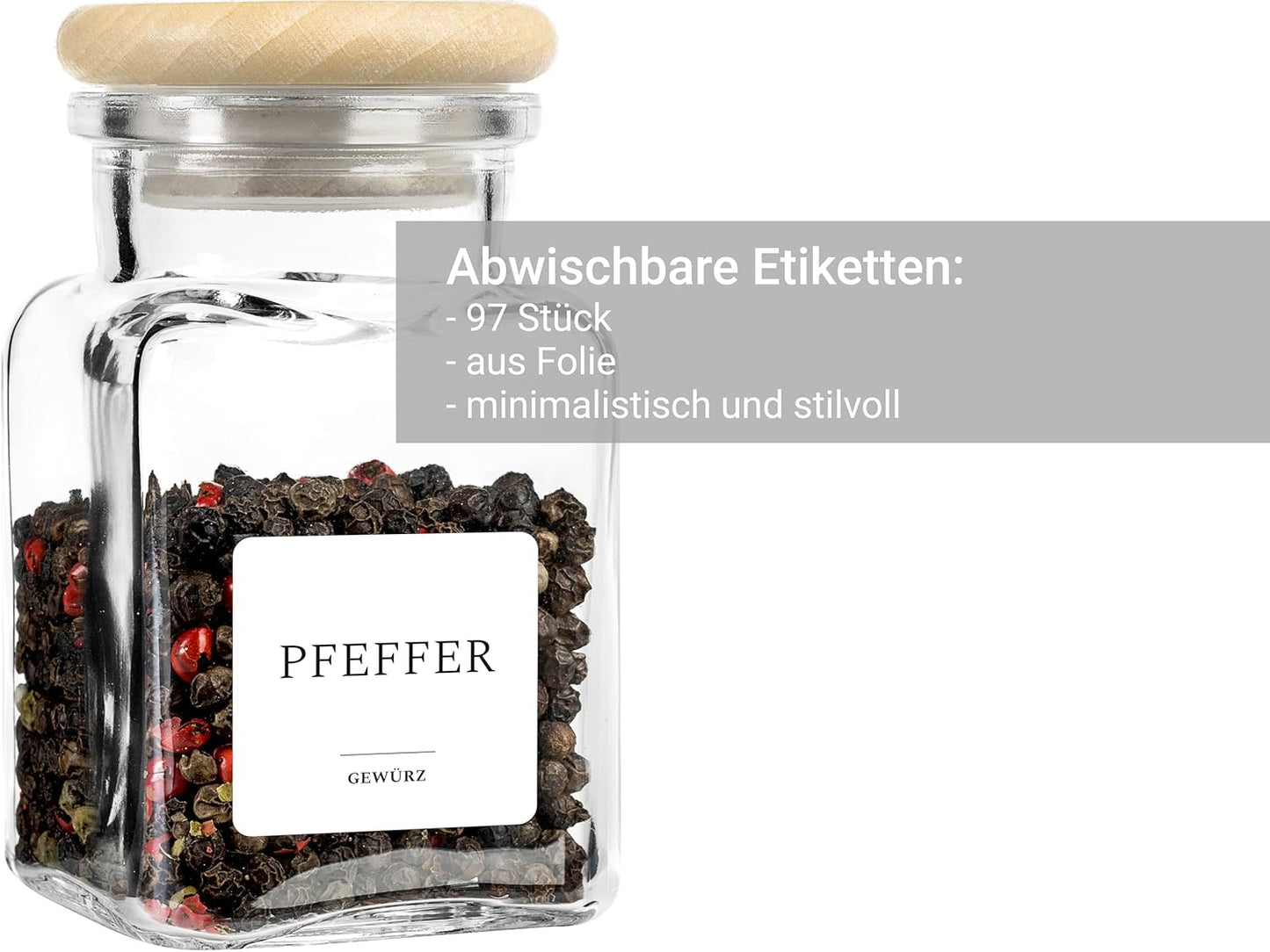 Gewürzgläser-Set (15 Stück)